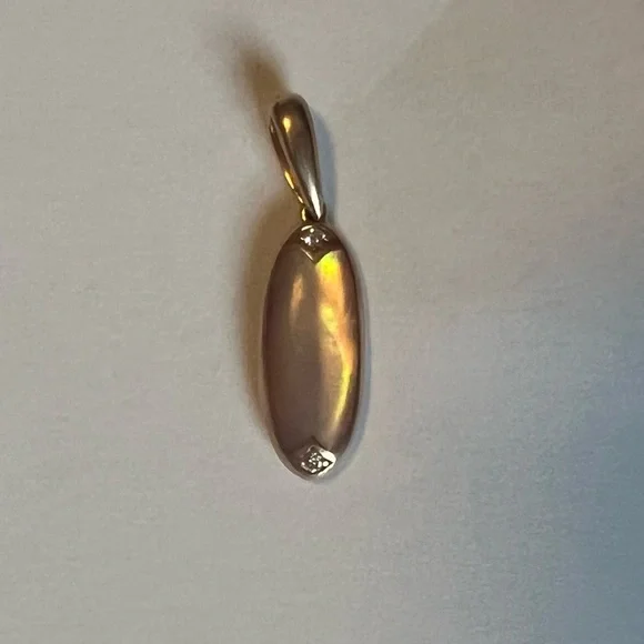 14k gold reversible pendant - Picture 4 of 7
